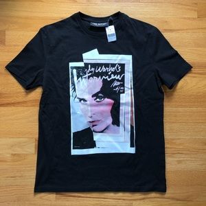 Neil Barrett Andy Warhol Black Graphic Tee